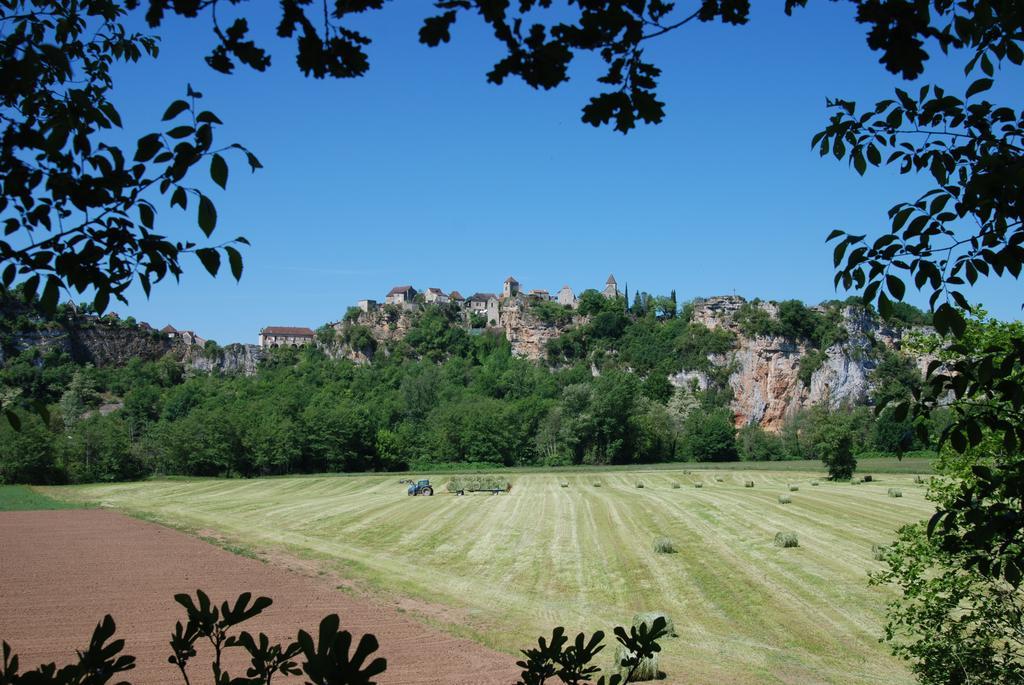 Camping De La Bonnette Caylus Eksteriør billede